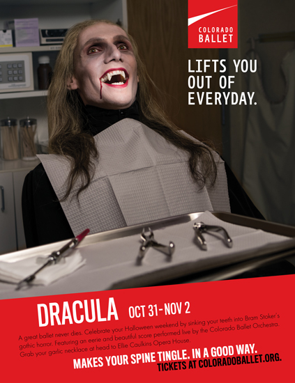 Colorado Ballet Dracula advertising poster