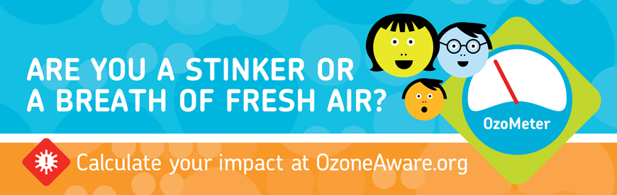 Regional Air Quality Council outdoor board "Are you a stinker or a breath of fresh air?"