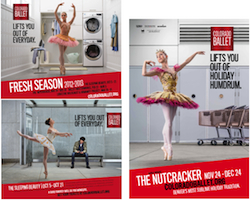 Examples of posters from the 2012 Colorado Ballet season